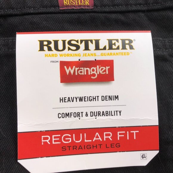 NWT Rustler From Wrangler Men Work Jeans Size 40x30 Regular Fit Straight Relaxed - Picture 3 of 13